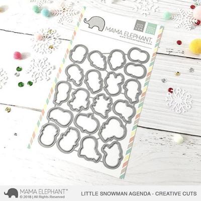 Mama Elephant Creative Cuts - Little Snowman Agenda